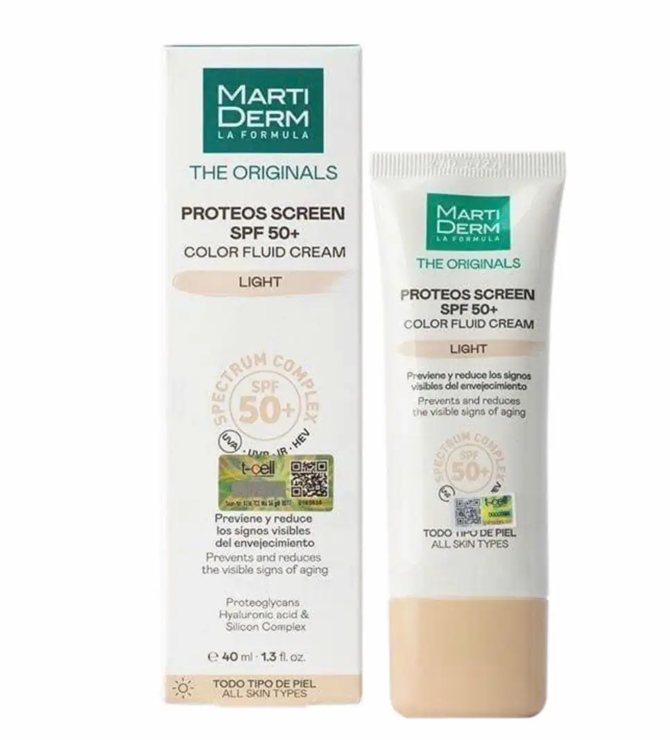 Kem chống nắng Martiderm Light 40ml nâng tông Kem Chống Nắng MartiDerm The Originals Proteos Screen SPF50+ 40ml - Light