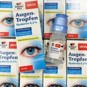 Thuốc nhỏ mắt Doppelherz aktiv Augentropfen Hyaluron 0,2% 10ml của Đức Nước nhỏ mắt Augen Tropfen Doppelherz, 10ml