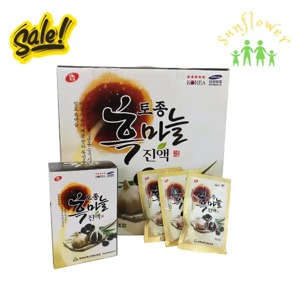 Nước tỏi đen Kanghwa Hàn Quốc hộp 30 gói x 70ml Nước tỏi đen Kanghwa Hàn Quốc hộp 30 gói x 70ml