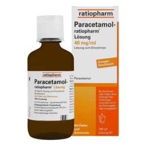 THUỐC HẠ SỐT PARACETAMOL RATIOPHARM 40MG CHO BÉ TỪ 6 THÁNG