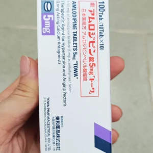 Thuốc trị cao huyết áp Amlodipine 5mg Towa 100 viên của Nhật Bản Thuốc điều trị tăng huyết áp AMLODIPIN 5MG CAP