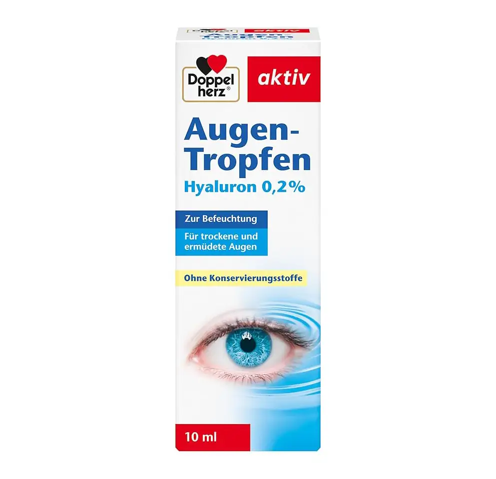 Thuốc nhỏ mắt Doppelherz aktiv Augentropfen Hyaluron 0,2% 10ml của Đức Thuốc nhỏ mắt Doppelherz Augen-Tropfen Hyaluron 0,2 %