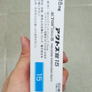 Thuốc tiểu đường Actos 15mg 100 viên của Nhật Bản Viên Uống Actos Tablet 15mg Hỗ Trợ Kiểm Soát Đường Huyết 100 viên của Nhật Bản