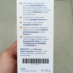 Viên uống tăng tư duy Fokus Iq Quiris 120 viên của Đức Viên Uống Bổ Não Fokus IQ Quiris Đức 120 viên