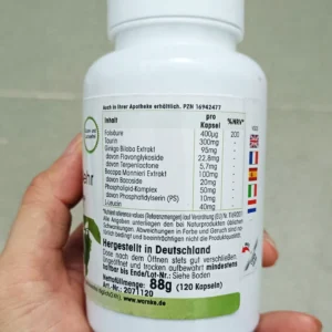 Viên uống bổ não Ginkgo Mehr 120 viên của Đức Viên Uống Bổ Não GinkGo & Mehr 120 Viên của Đức