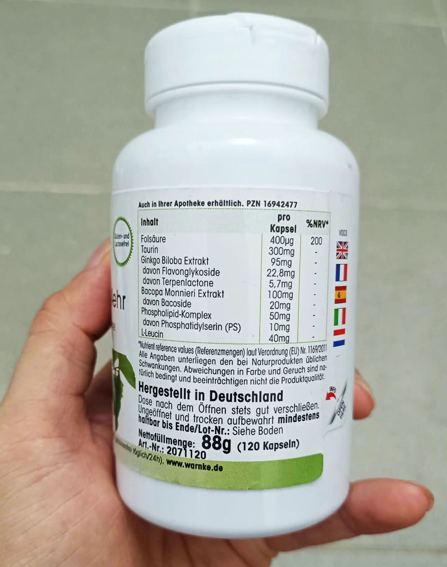Viên uống bổ não Ginkgo Mehr 120 viên của Đức Viên Uống Bổ Não GinkGo & Mehr 120 Viên của Đức
