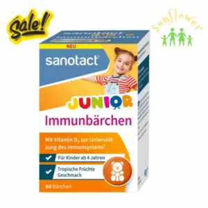 Viên kẹo gấu Sanotact Junior Immunbarchen 60 viên của Đức