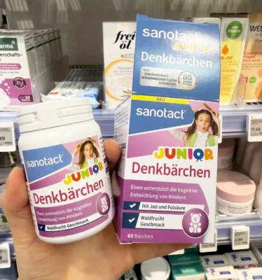 Viên sắt và iot Sanotact Junior cho trẻ em - hàng nội địa Đức