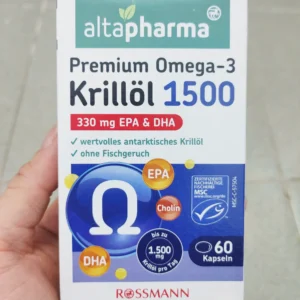 Viên uống Altapharma Premium Omega-3 Krillol 1500 hộp 60 viên của Đức