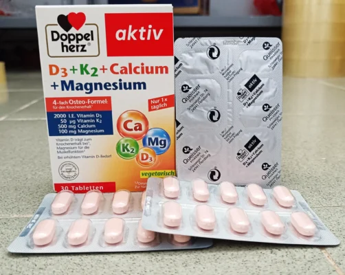 Viên uống Doppelherz D3 + K2 + Calcium + Magnesium 30 viên
