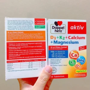 Viên uống Doppelherz D3 + K2 + Calcium + Magnesium, 30 viên