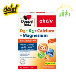 Viên uống Doppelherz D3 K2 Calcium Magnesium 30 viên của Đức