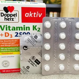 Viên uống Doppelherz Vitamin K2 + D3 2500 I.E., 30 viên Đức