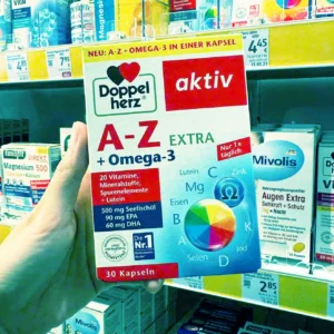 Viên uống Doppelherz aktiv A-Z EXTRA + Omega-3 hộp 30 viên của Đức