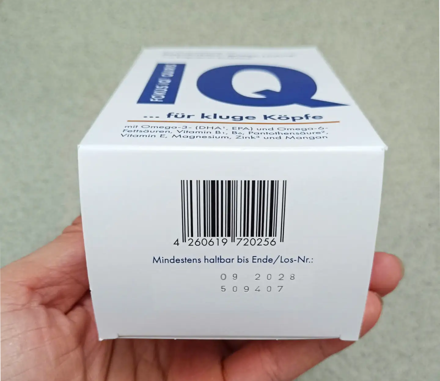 Viên uống tăng tư duy Fokus Iq Quiris 120 viên của Đức Viên uống FOKUS IQ QUIRIS hỗ trợ trí não, 120 viên