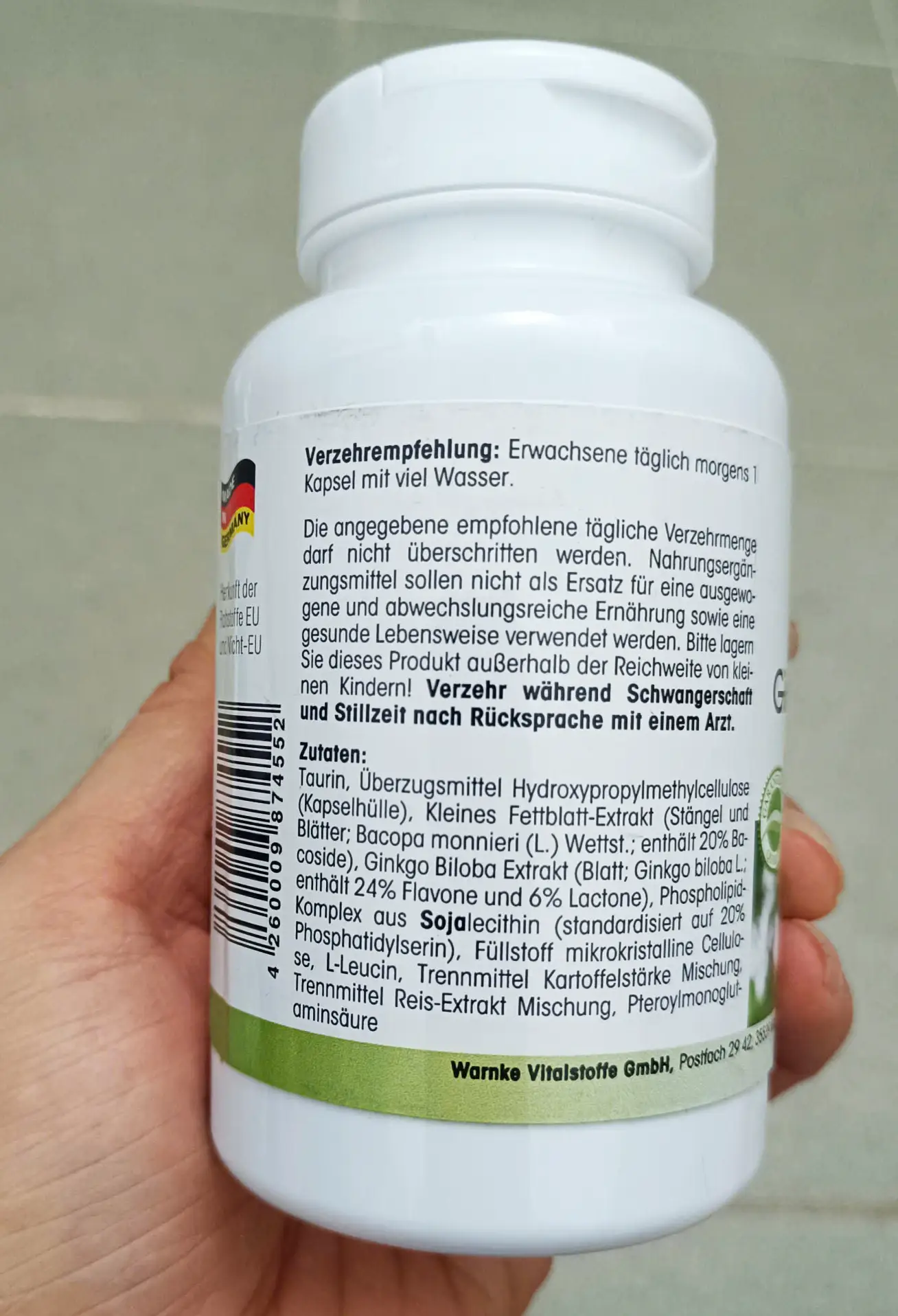 Viên uống bổ não Ginkgo Mehr 120 viên của Đức Viên uống Ginkgo Merh Warnke bổ não 120 viên