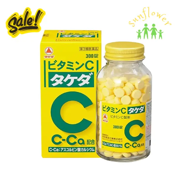Viên uống Vitamin C Takeda C-Ca 300 viên của Nhật Bản Viên uống Vitamin C Takeda C-Ca 300 viên của Nhật Bản