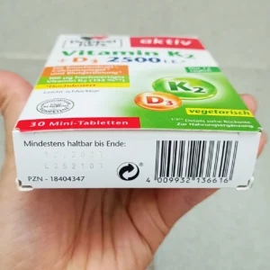 Viên uống Vitamin K2 D3 2500 IE Doppelherz 30 viên của Đức