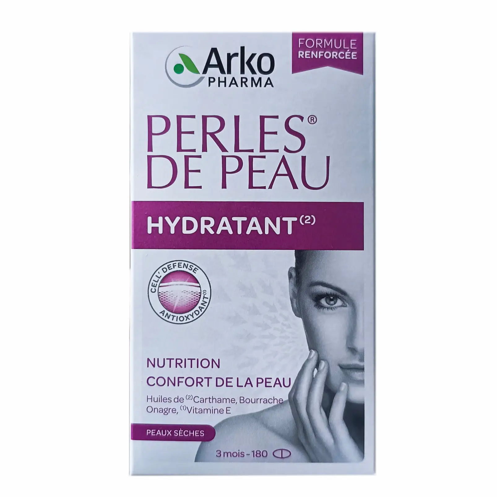 Viên uống Perles de Peau Hydratant 180 viên của Pháp Viên uống dưỡng ẩm đẹp da Perles de Peau 180 viên
