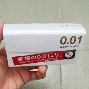 Bao cao su Sagami Original 0.01mm hộp 5 chiếc của Nhật Bản Bao cao su Sagami 0.01 Nhật Bản siêu mỏng