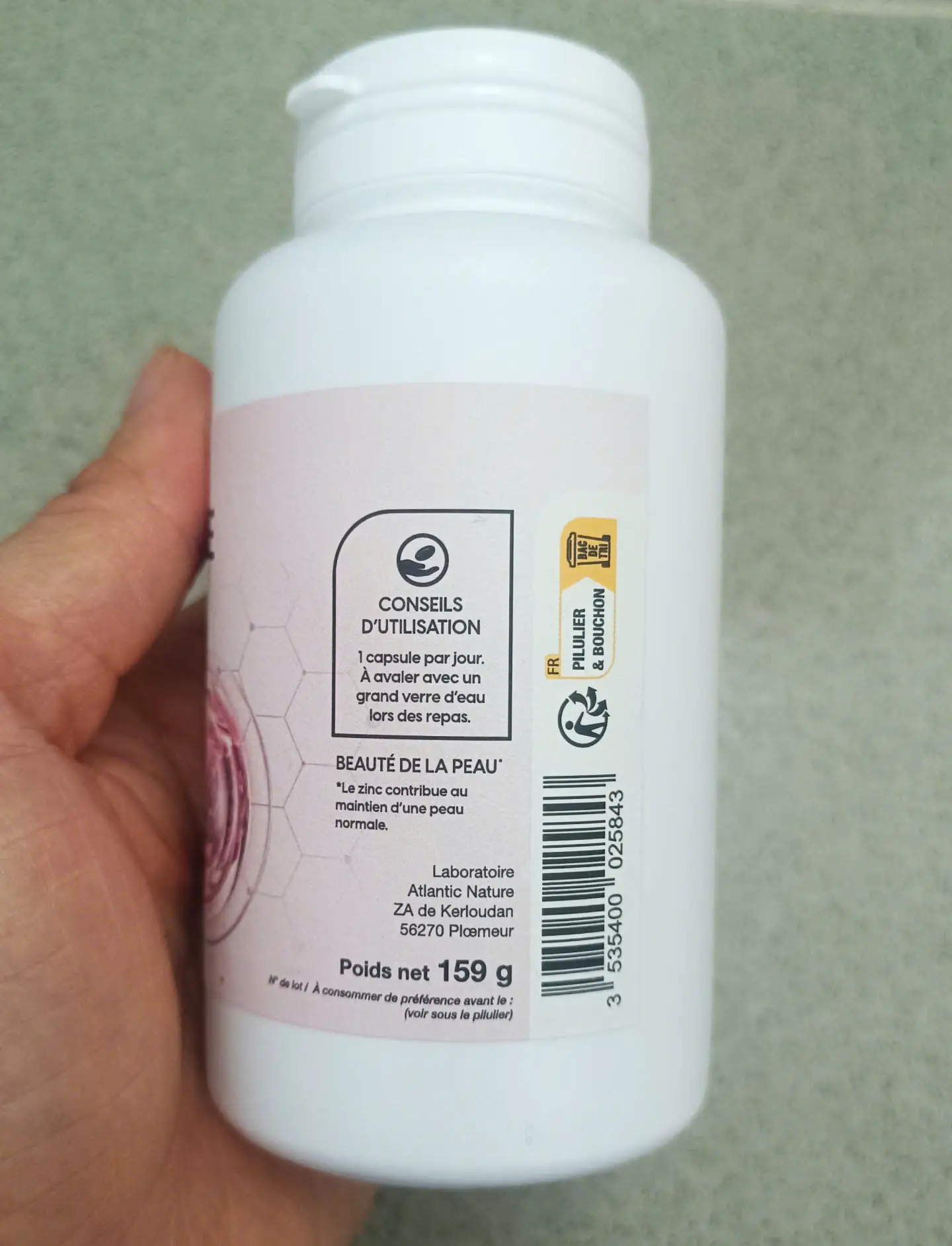 Viên uống Collagen Marin Nat&Form 90 viên của Pháp Collagen Marin Glutathione Nat&Form trắng da Pháp 90 viên