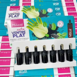 Detox đào thảo mỡ Ventre Plat Milical 7 ống của Pháp Detox đào thải mỡ thừa Milical Extra Ventre Plat của Pháp
