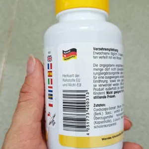 Đông trùng hạ thảo Warnke Cordyceps Extrakt 500mg Đức 120 viên