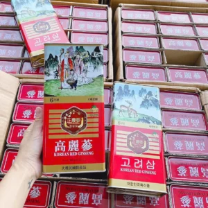 Hồng Sâm Củ Khô Hộp Thiếc Insam Korean Red Ginseng Hàn Quốc 300g
