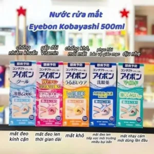 Nước Rửa Mắt Kobayashi Eyebon Eye Wash Liquid 500ml