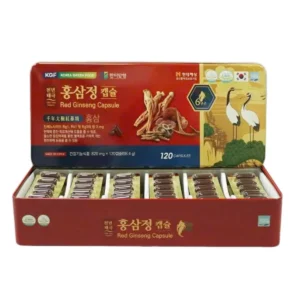 Viên Sâm Nhung Linh Chi Hanmi KGF Korea Red Ginseng Lingzi Mushroom Capsules 120 Viên