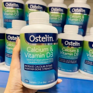 Viên Uống Calcium & Vitamin D3 Ostelin 300 viên, Úc