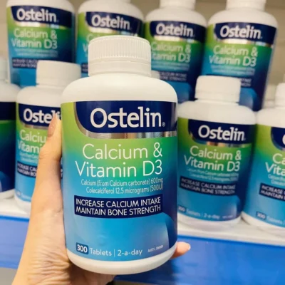 Viên uống Ostelin 300 viên Calcium & Vitamin D3 của Úc Viên Uống Calcium & Vitamin D3 Ostelin 300 viên, Úc
