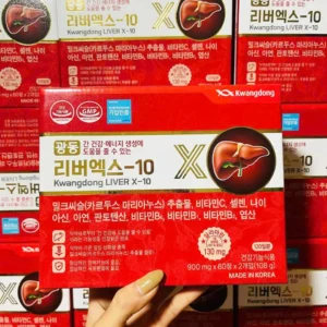 Viên uống giải độc gan Kwangdong Liver X-10 120 viên của Hàn Quốc Viên Uống Giải độc Bổ Gan LiverX Hộp 120 Viên