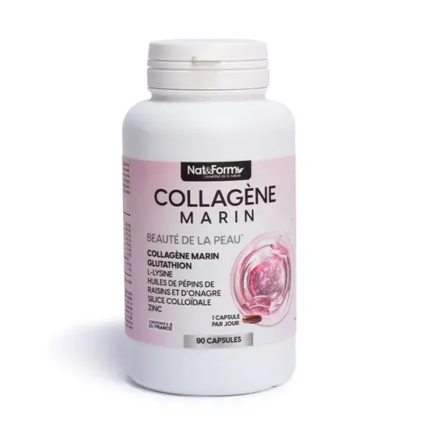 Viên Uống Trắng Da Nat&Form Collagen Marin 90 viên