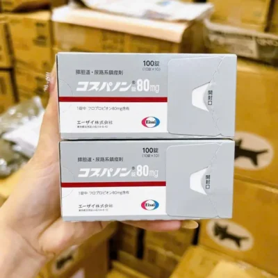 Thuốc Eisai Cospanon 80mg 100 viên của Nhật Bản Viên sỏi thận ,sỏi tiết niệu eisai Nhật Bản Cospanon Acid 80mg
