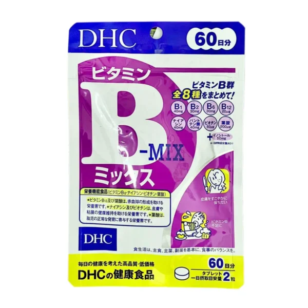 Viên uống DHC Vitamin B Mix bổ sung biotin, inositol 60 ngày