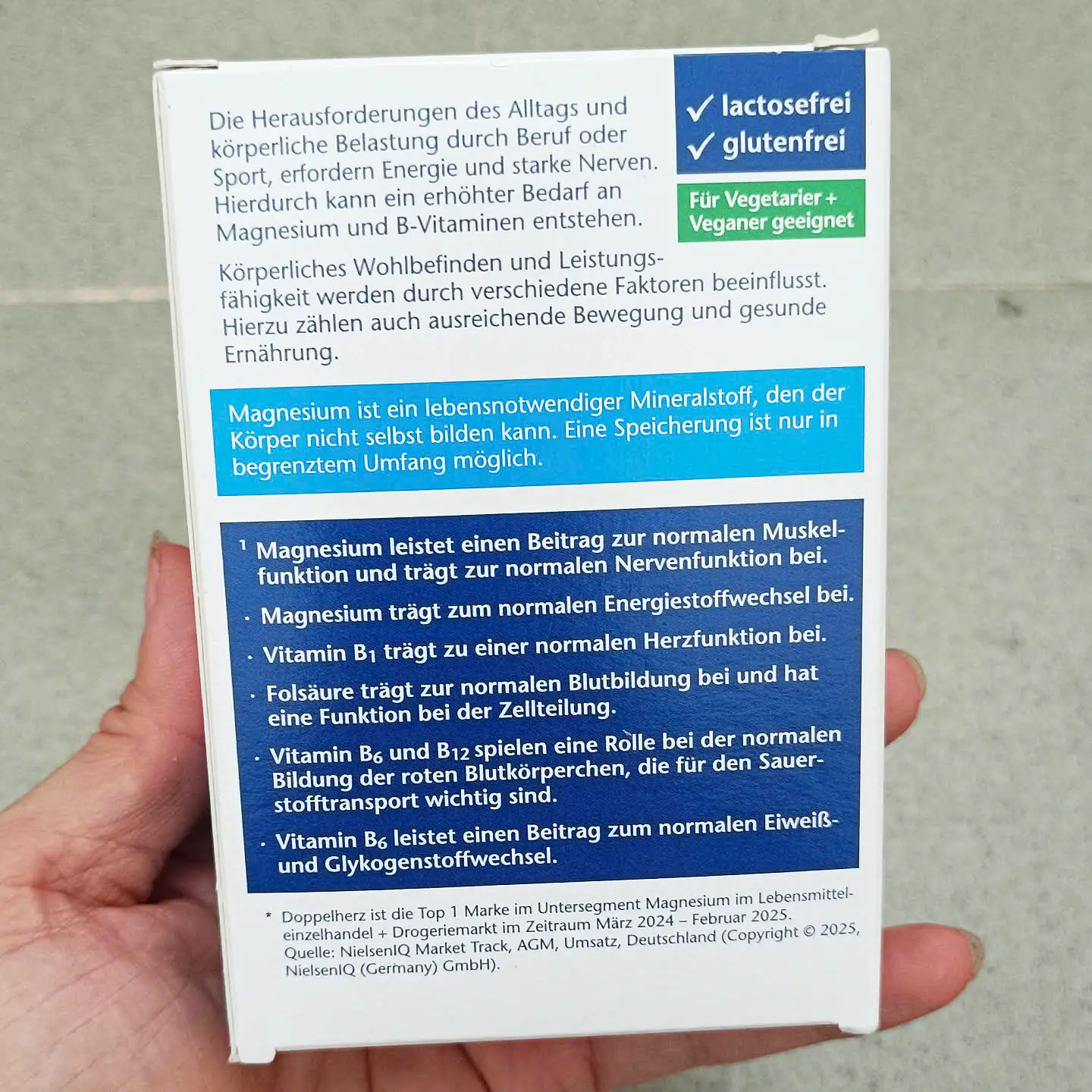 Viên uống Doppelherz Magnesium 400 +B1+B6+B12+Folsäure 30 viên của Đức Viên uống Doppelherz Magie 400 + B1 + B6 + B12 + Folsäure, 30 viên