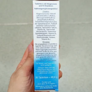 Viên uống Doppelherz Magnesium 400 + B1 + B6 + B12 + Folsäure