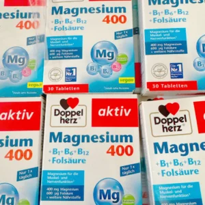 Viên uống Doppelherz Magnesium 400 +B1+B6+B12+Folsäure 30 viên của Đức Viên uống Doppelherz Magnesium 400 + B1 + B6 + B12 + Folsäure