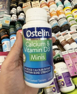 Viên nhỏ Ostelin Calcium & Vitamin D3 Minis 250 viên của Úc Viên uống Ostelin Canxi & Vitamin D3 Minis 250 viên