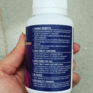 Viên uống bổ sung Canxi & D3 + K2 Ostelin 60 Viên