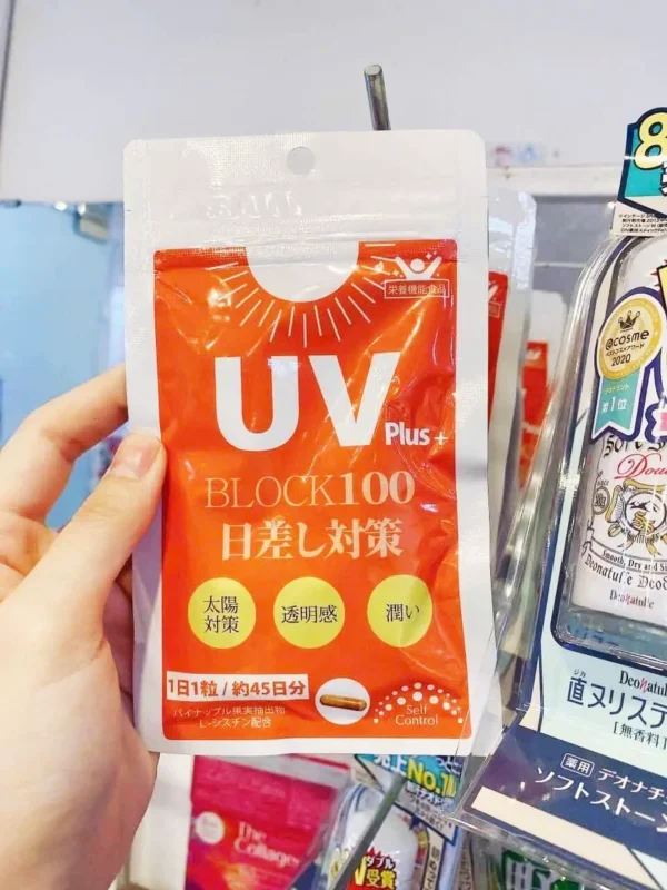 Viên uống chống nắng UV Plus block 100 Nhật Bản