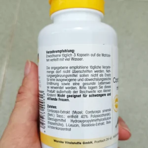 Viên uống đông trùng hạ thảo Warnke 500mg của Đức 120 viên
