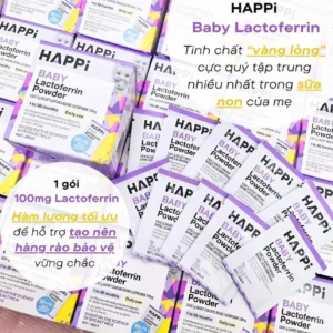 Men bột Happi Baby Lactoferrin Power 28 gói của Úc Bột dinh dưỡng Happi Baby Lactoferrin Powder cho bé