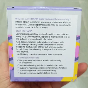 Bột men HAPPI Baby Lactoferrin Powder, 28 x 1g của Úc