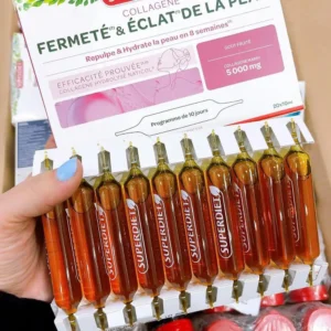 Nước uống Collagen Superdiet 5000mg Fermeté 20 ống của Pháp Collagen Superdiet 5000mg Fermete & Eclat De La Peau của Pháp hộp 20 ống