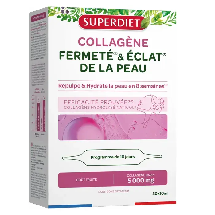 Nước uống Collagen Superdiet 5000mg Fermeté 20 ống của Pháp Collagen Superdiet 5000mg hàng Pháp