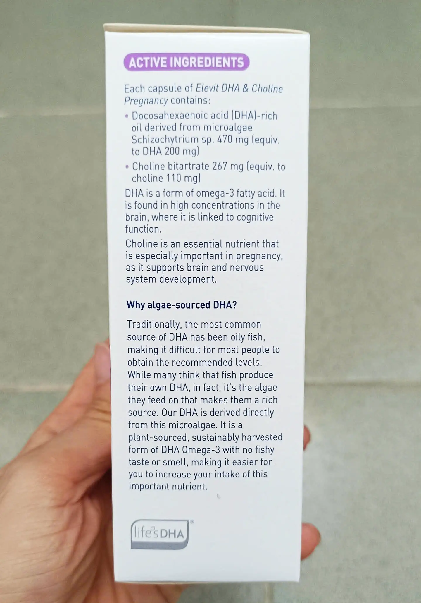Viên uống Elevit DHA & Choline Pregnancy 60 viên của Úc DHA cho bà bầu Elevit DHA & Choline Pregnancy, 60 viên của Úc