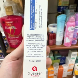 Viên uống Vitamin D3 Doppelherz Aktiv 2000 IE 50 viên của Đức DOPPELHERZ Vitamin D3 2000 I.E. Tabletten 50 St