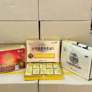 Đông trùng gỗ vàng Kanghwa Gold King 60 gói của Hàn Quốc Đông trùng hạ thảo Gold King Kanghwa 60 gói